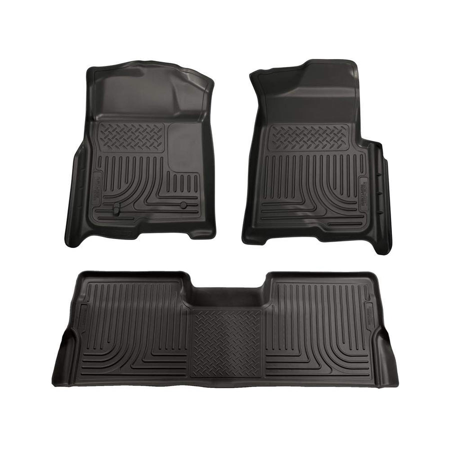 Husky Liners WeatherBeater 98391 Combination Front & 2ND Seat Floor Liners - (3