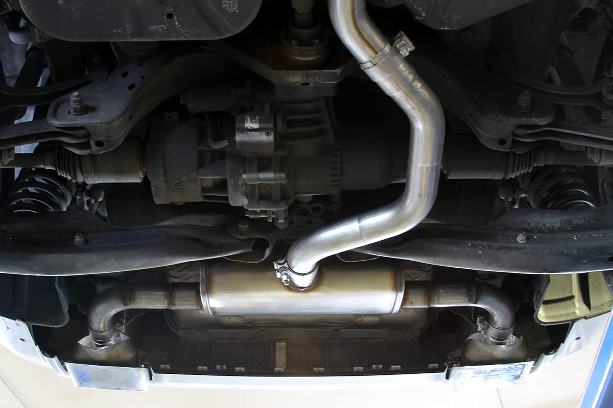 Flowmaster FlowFX 717810 Cat-Back Exhaust Kit 2.5 Inch Stainless Steel 3.5 Inch Black Ceramic Tips Dual Rear Outlet Compatible with 2014-2022 Jeep Cherokee 3.2L V6