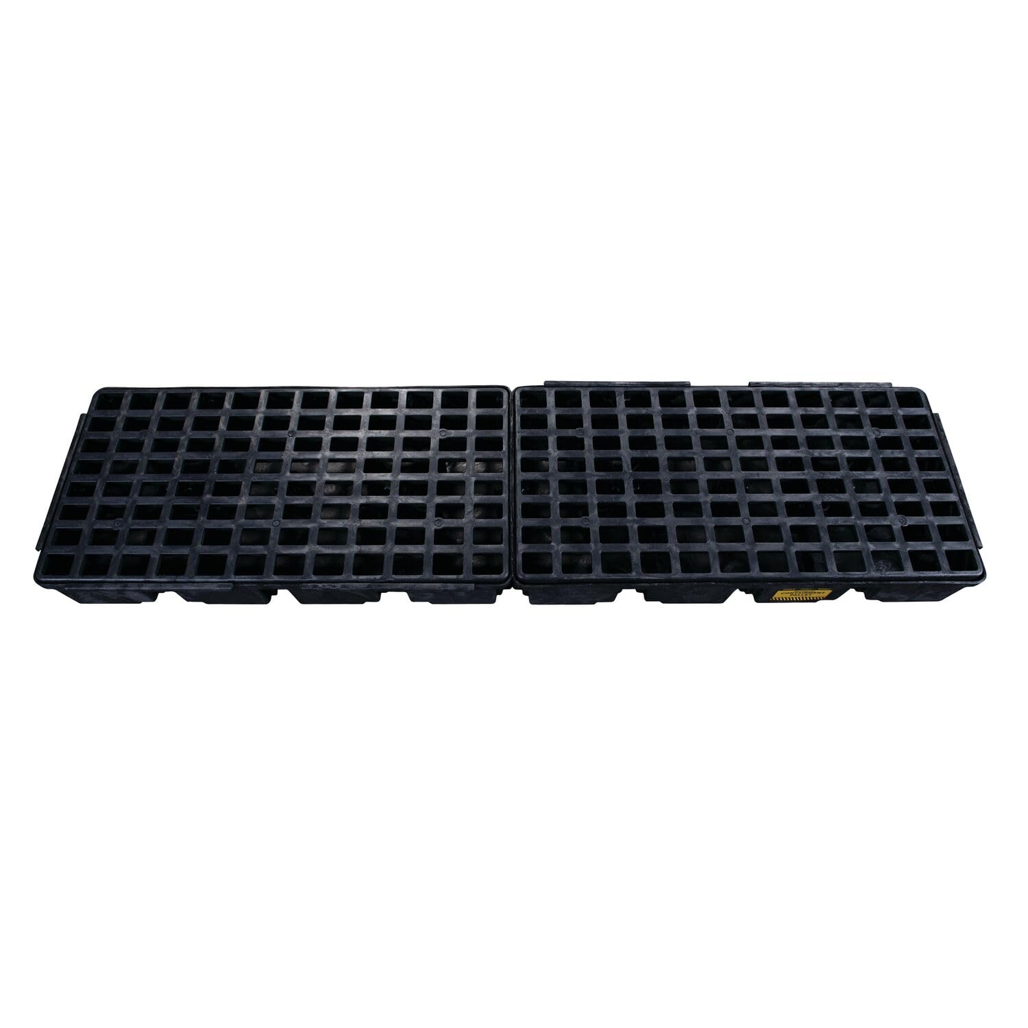 4 Eagle Drum Spill Platform with Forklift Pockets, 103.5"x26.5"x6.5", 60.5 Gallon Sump, 10,000 lbs. Load Capacity Containment Tray, Made in USA, Black, 1647B