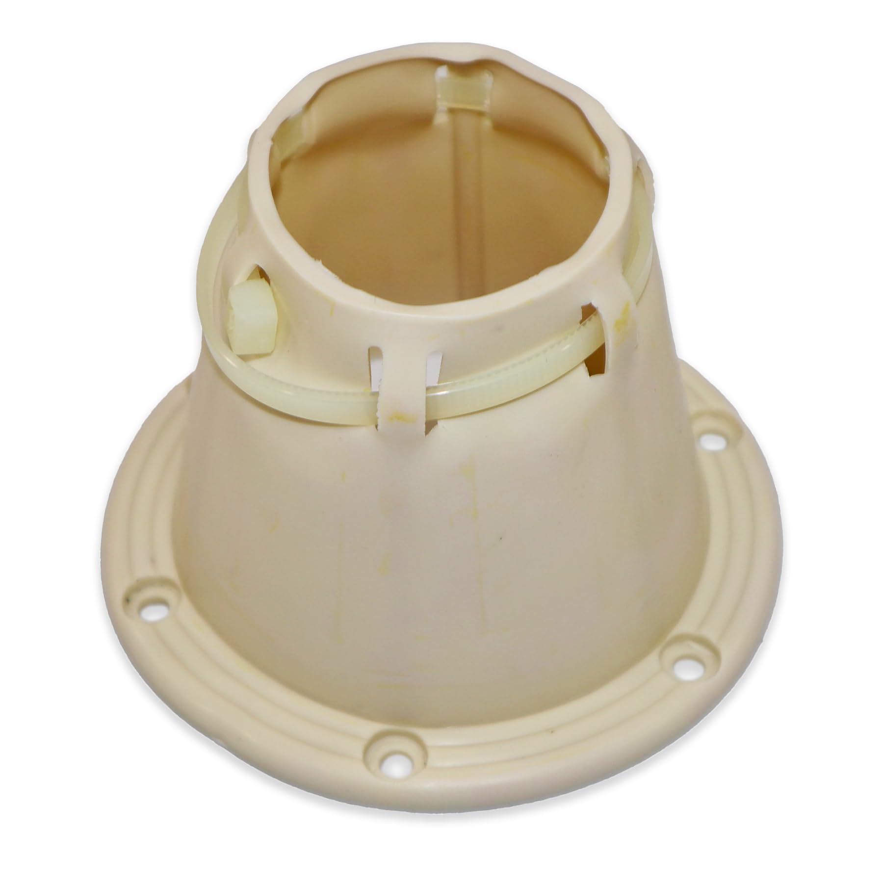 T-H Marine Waterproof Cable Boot – Easy Install Motor Well & Transom Rigging Boot – Marine-Grade Vinyl Cable Pass-Through – UV Resistant Cable Protector for Boat Wiring – Off White, 3"