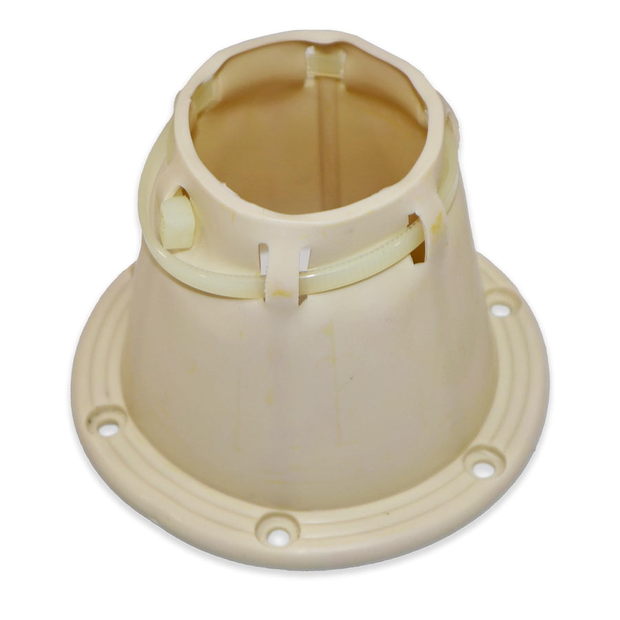 T-H Marine Waterproof Cable Boot – Easy Install Motor Well & Transom Rigging Boot – Marine-Grade Vinyl Cable Pass-Through – UV Resistant Cable Protector for Boat Wiring – Off White, 3"