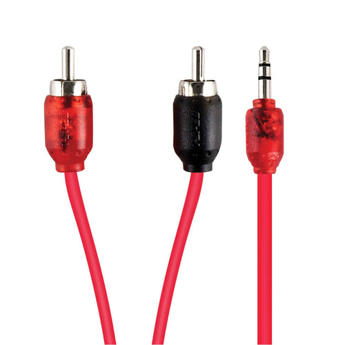 2-Channel T-Spec v6 Series RCA to 3.5MM Jack - 12 Inch