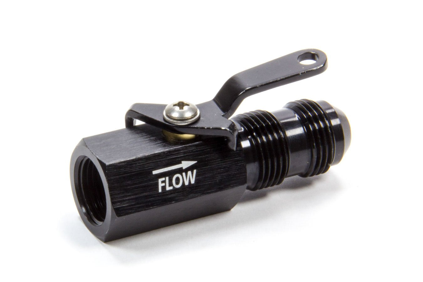 Fragola 961008-BL Performance Systems 3/8" Npt Female Inlet X #8 Male Outlet On/Off Shut Off Valve, Black