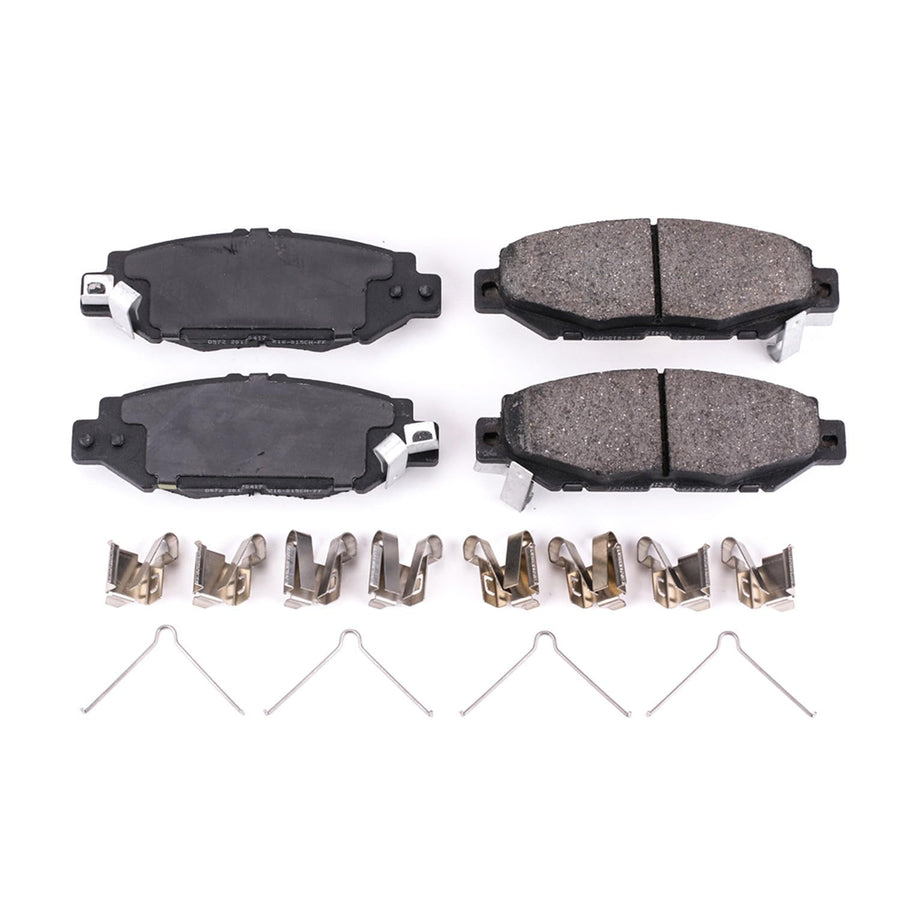 Power Stop Front Brake Kit For Lexus GS300 1993-97 |Toyota Supra 1993-98 |SC300 1992-98 - Ceramic Brake Pads With Installation Hardware, 17-572