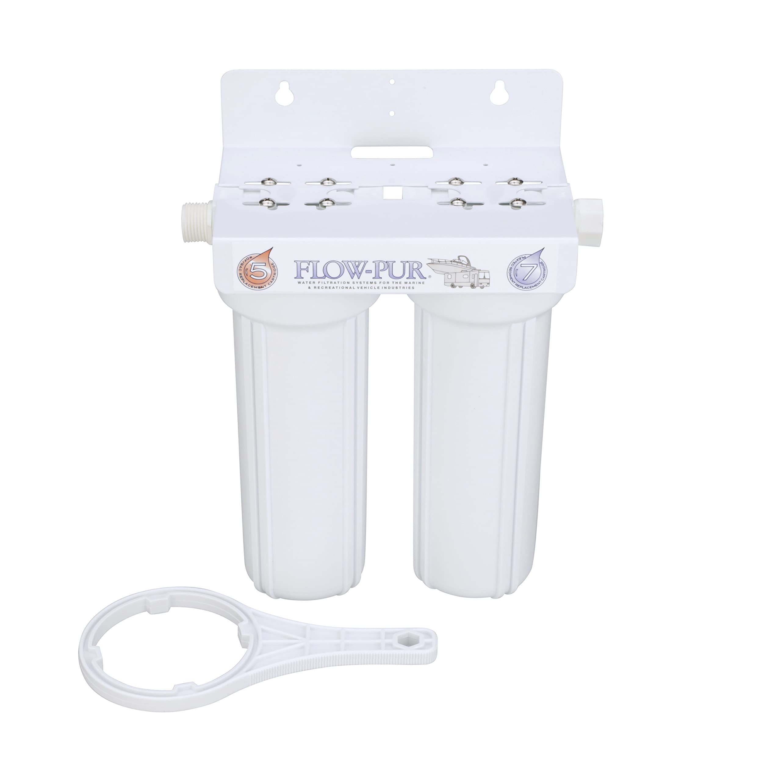 Duo Watts 520022 Exterior RV/Boat Water Filter with Garden Hose Fittings