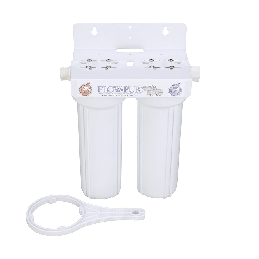 Duo Watts 520022 Exterior RV/Boat Water Filter with Garden Hose Fittings