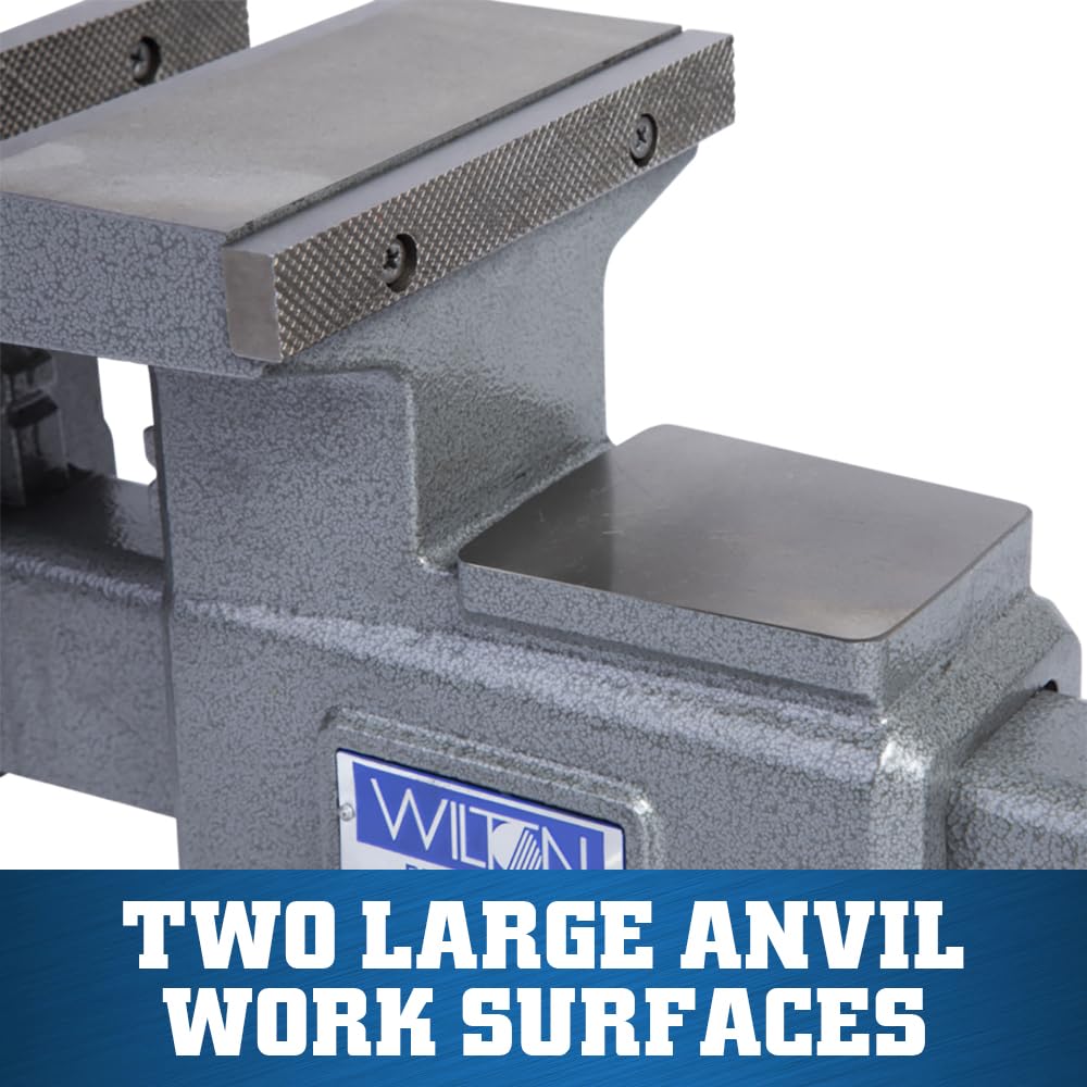 Reversible Wilton Bench Vise, 6-1/2" Jaw Width, 7-1/4" & 12-3/4" Jaw Opening, 4" Throat (Model 4650R)