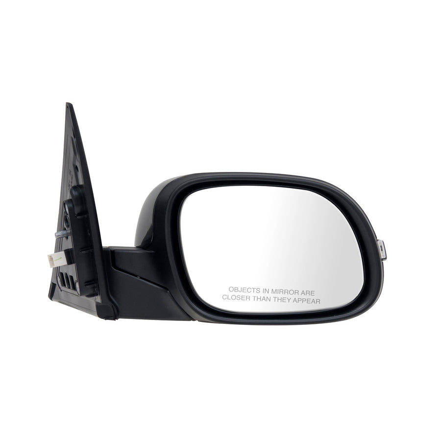 Fit System Mirror Passenger Side for Kia Soul, Textured Black w/PTM Cover, w/Turn Signal, Foldaway, w/o Memory, Heated Power