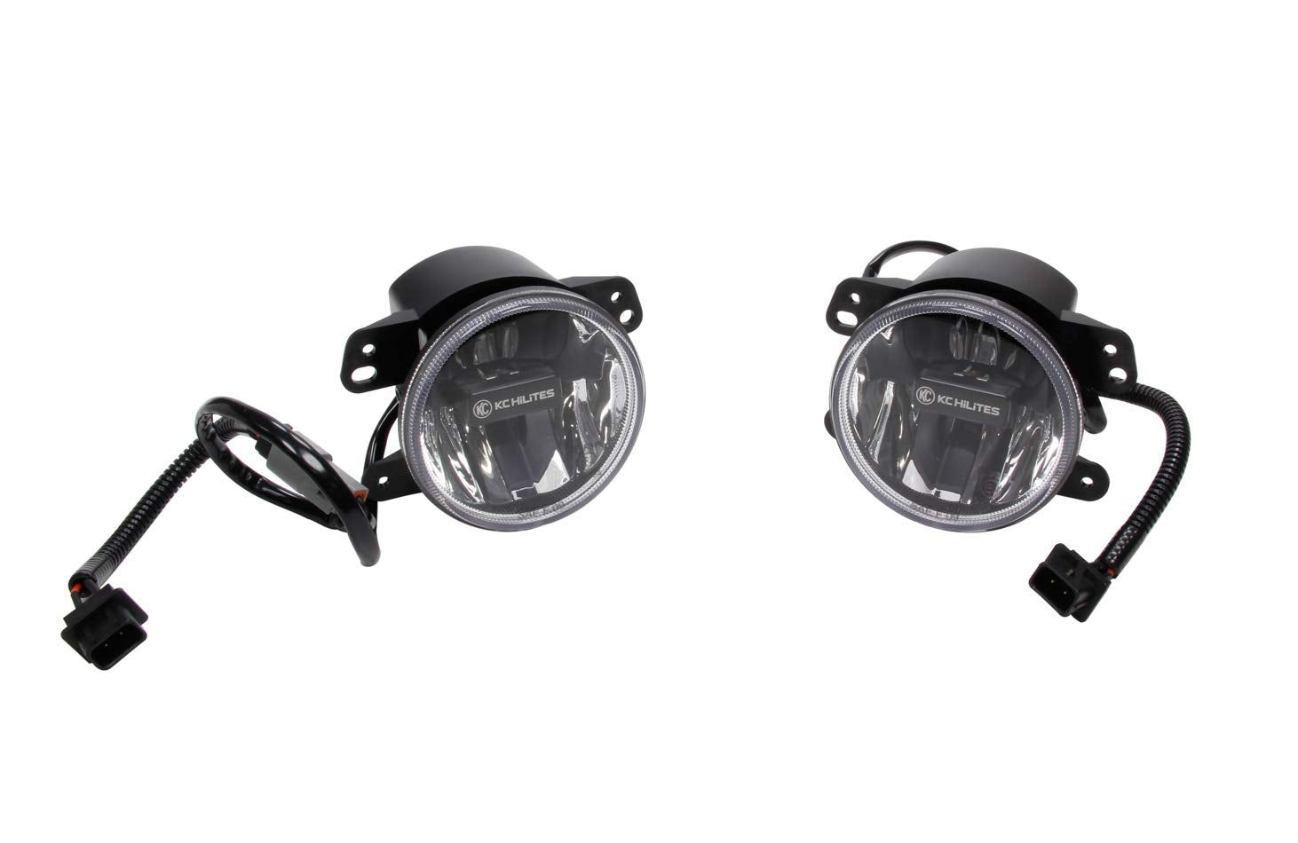 Amber KC HiLiTES 497 Gravity G4 LED Fog Light (SAE/ECE), clear