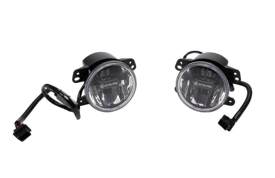 Amber KC HiLiTES 497 Gravity G4 LED Fog Light (SAE/ECE), clear