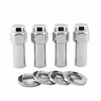 Extra Long MCGARD 63016 Chrome 1.365" Shank Style Lug Nut Set (M12 x 1.5 Thread Size) - Set of 4