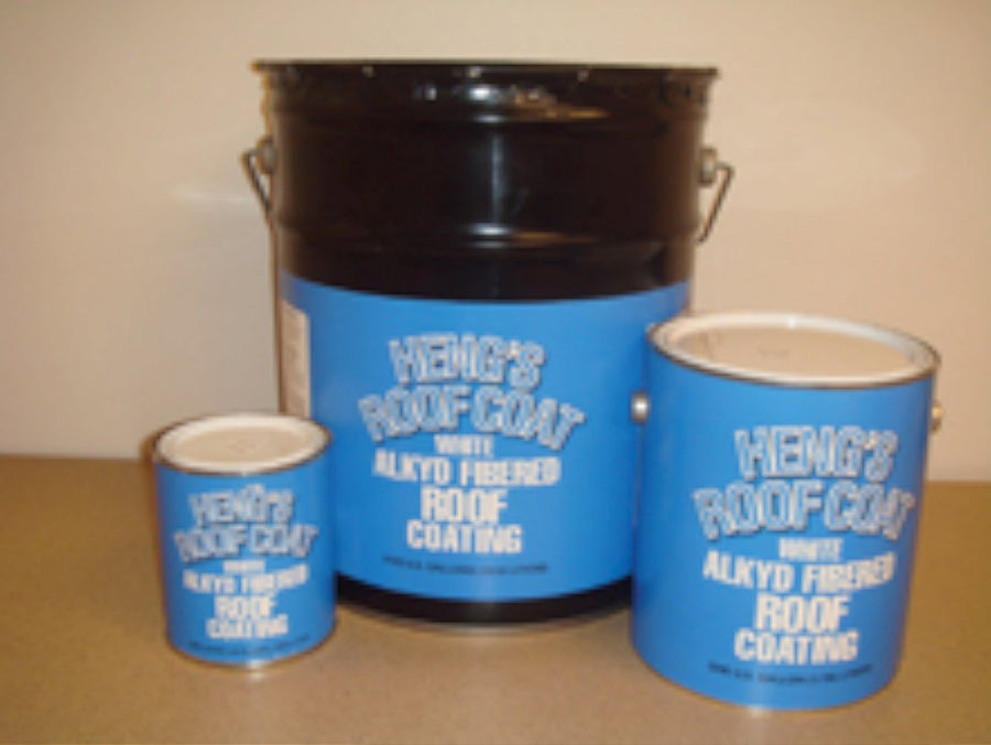 48640 Heng's Fibered Aluminum Roof Coating - 5 Gallon