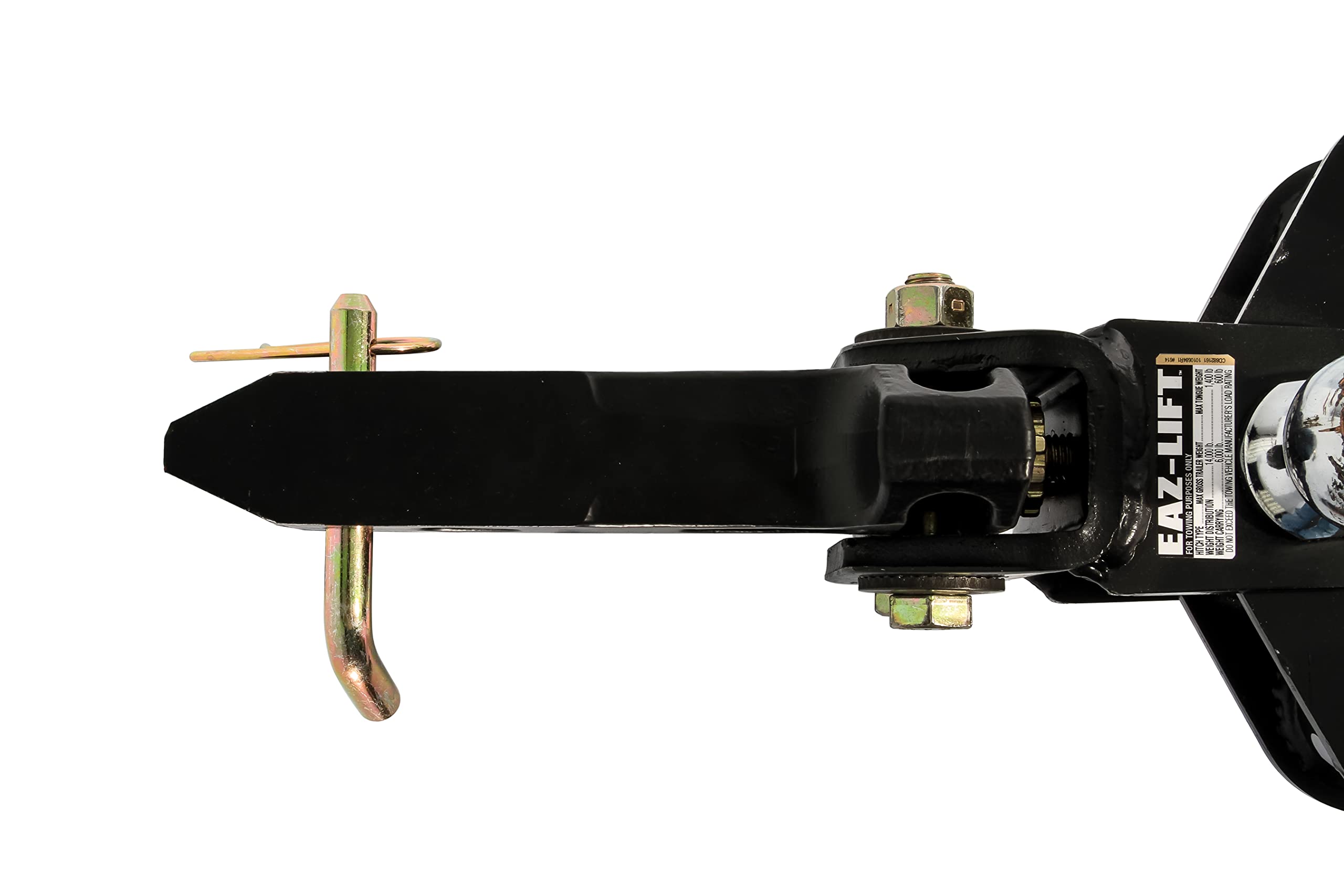 Eaz-Lift Camco ReCurve R3 600lb Camper/RV Weight Distribution Hitch - Features Adjustable Sway Control & Includes 2-5/16" Hitch Ball w/15,000lb Max Rating - 800lb Max Tongue Weight Rating (48751)
