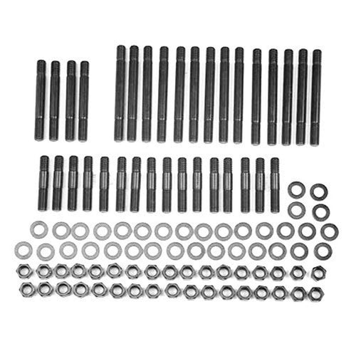 ARP Pro Series 235-4016 Black Oxide 6-Point Cylinder Head Stud Kit for Big Block Chevy Mark IV with World Merlin Head