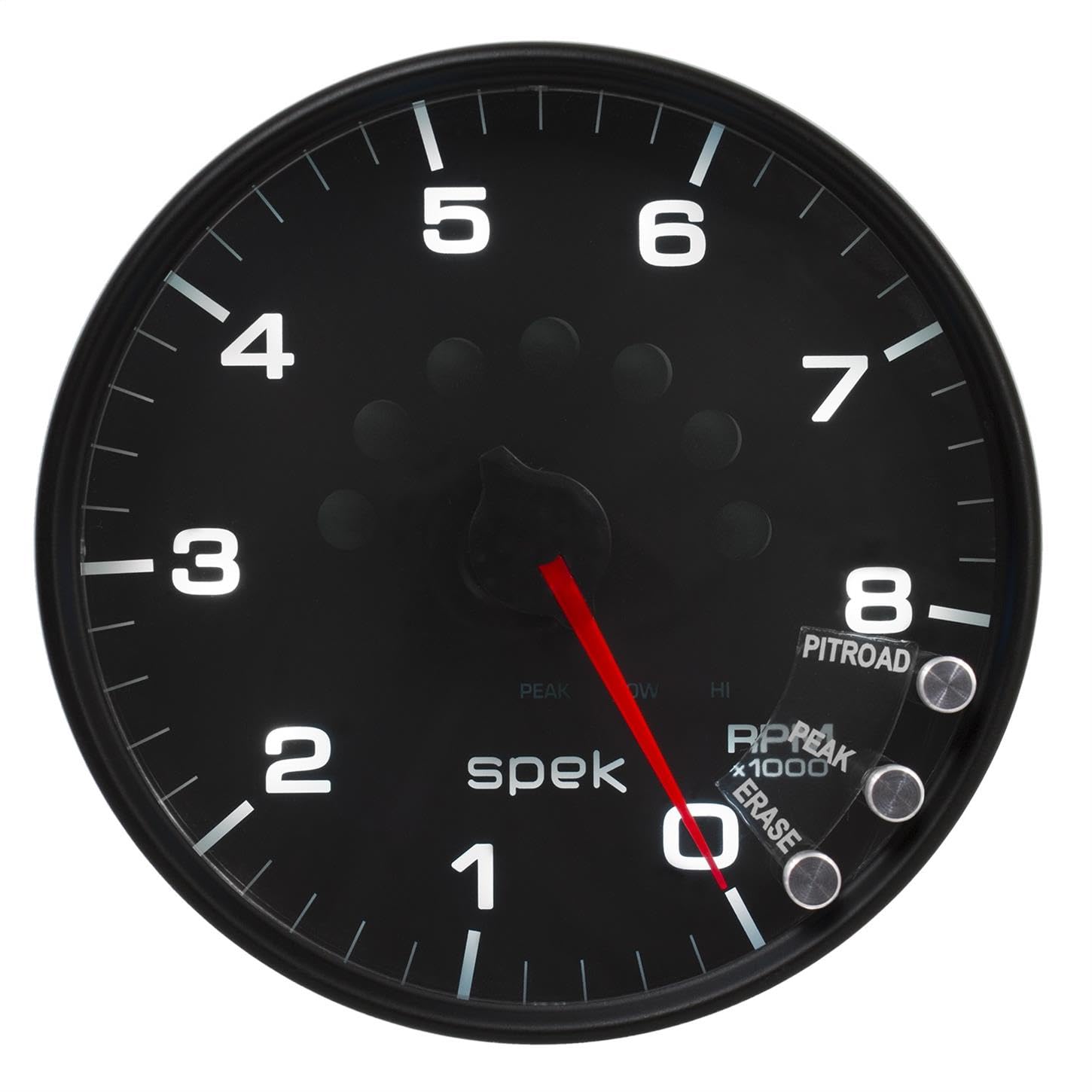 AutoMeter Gauge P23832 Tachometer (Spek-Pro 5", 8K RPM, with Shift Light & Peak Mem, Black/Black, Spek-Pro)
