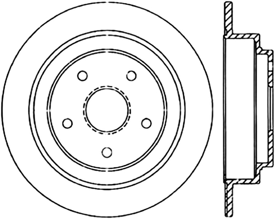121.47015 Centric C Tek Standard Brake Rotor