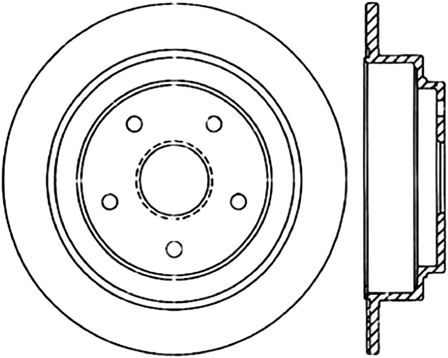 121.47015 Centric C Tek Standard Brake Rotor