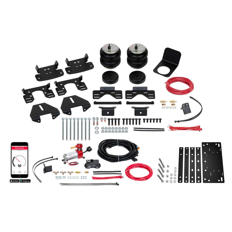 Firestone 2890 Airide All-In-One Wireless Rear Air Helper Spring Kit fits 2017-2026 F250, F350, F450 Super Duty 4WD | Levels Load & Improves Ride Comfort | Enhances Towing Stability | Built to Last