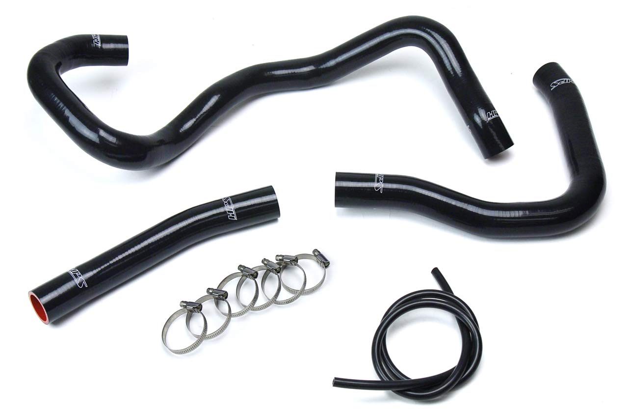 Black HPS 57-1530-BLK Silicone Radiator Hose Kit Coolant