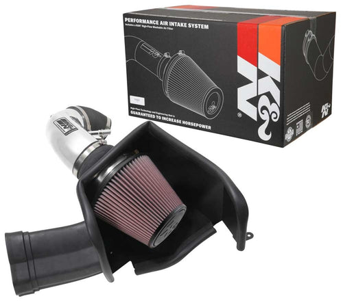 Cold Air Intake System K&N: High-Flow Air Filter, Increase Performance & Acceleration: Compatible with 2018-2023 FORD: Mustang GT, 69-3540TP