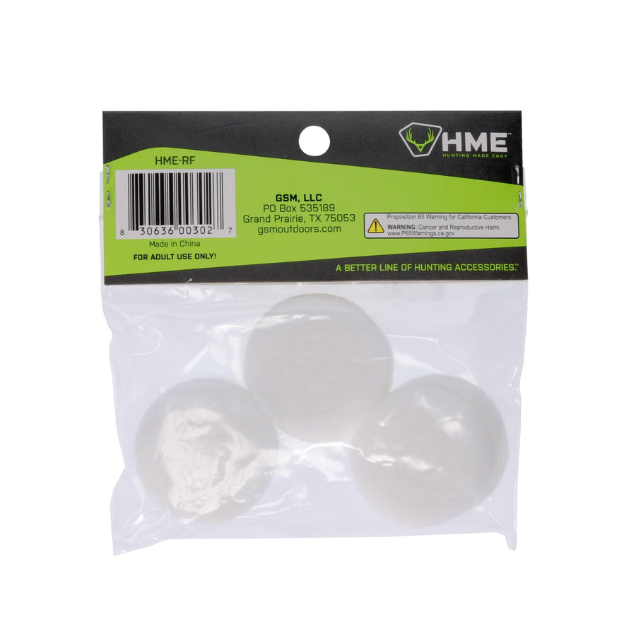 Quick-Replacement HME Felts (Pack of 6) for Seal-Tite Scent Dispenser and Clip-On Scent Dispenser Refills