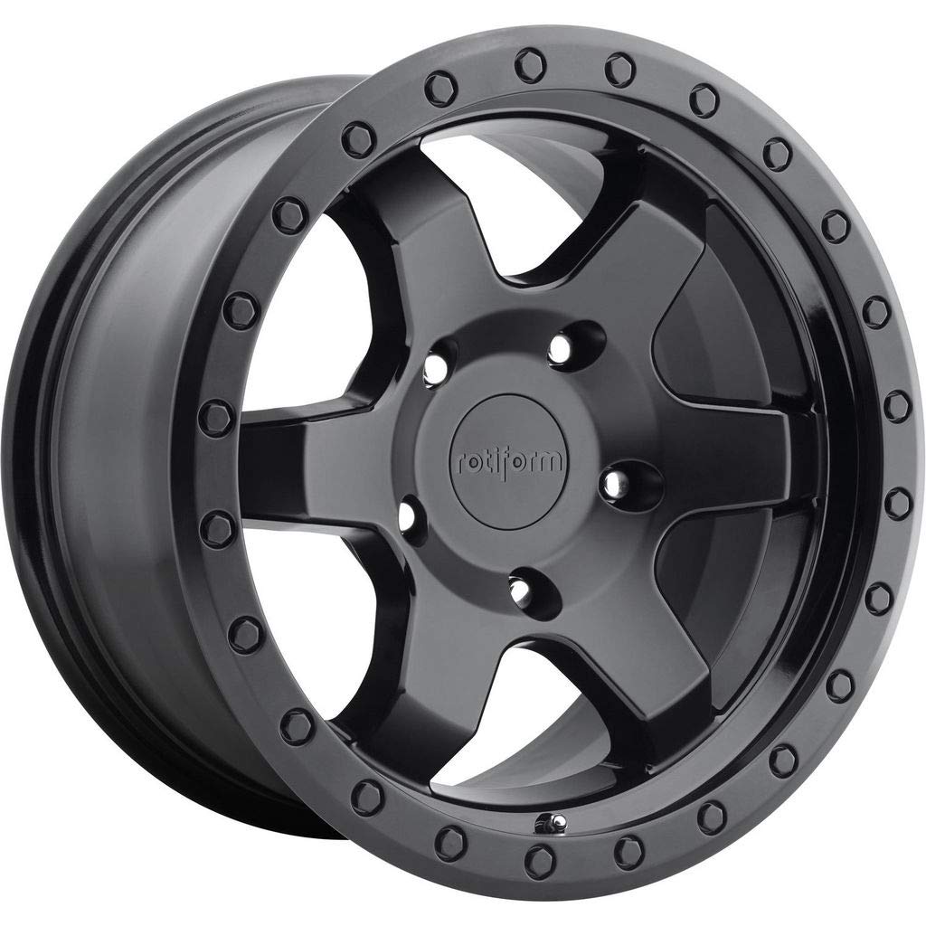 Roti R151 Matte Black Six 17x9 5x5" +1mm Wheel Rim 17" Inch