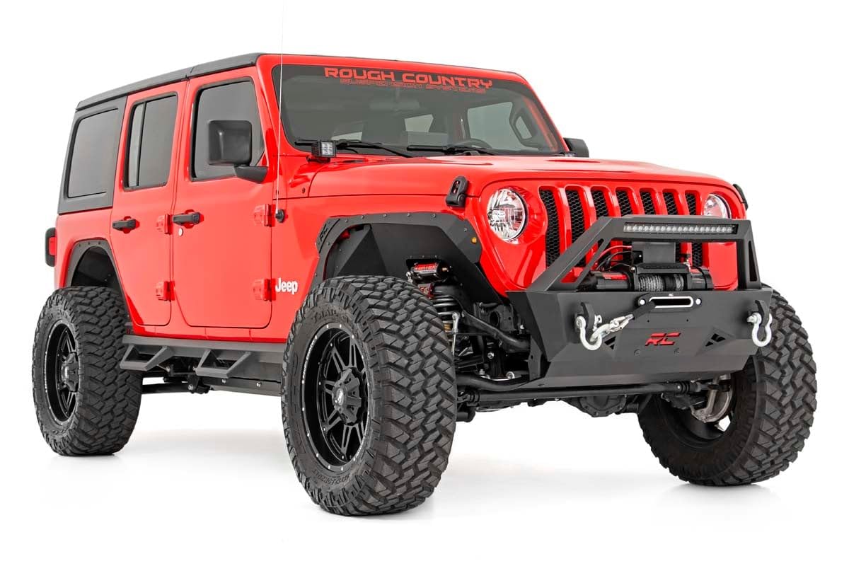 Rough Country Fender Delete Kit Front & Rear for 18-24 Jeep Wrangler JL - 10539