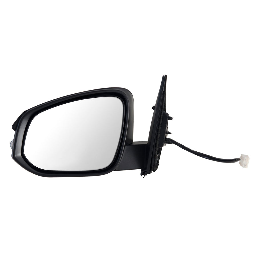 Mirror Driver Side for Toyota RAV4, US Built & Japan Built, Textured Black w/PTM Cover, w/Turn Signal, Heated Power, Foldaway
