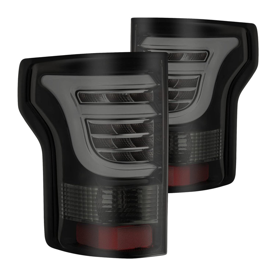 AlphaRex USA (652010) PRO-Series LED Tail Lights 15-17 Ford F-150 Jet Black (Excl Models w/Blind Spot Sensor)