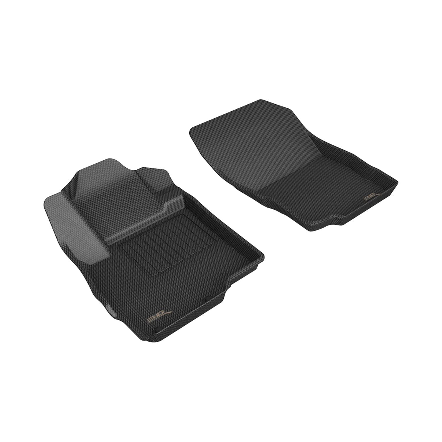 3D MAXpider Kagu Custom Fit Floor Mat (Black) Compatible for Mitsubishi Eclipse Cross 2018-2026-Front Row