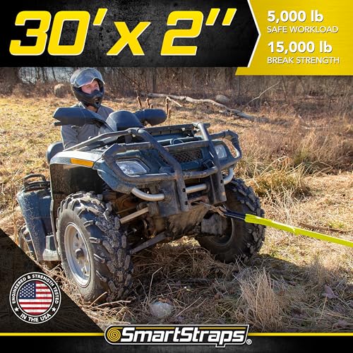 Recovery Strap SMARTSTRAPS - 2x30 YW Strap w Loop End 20,000lb