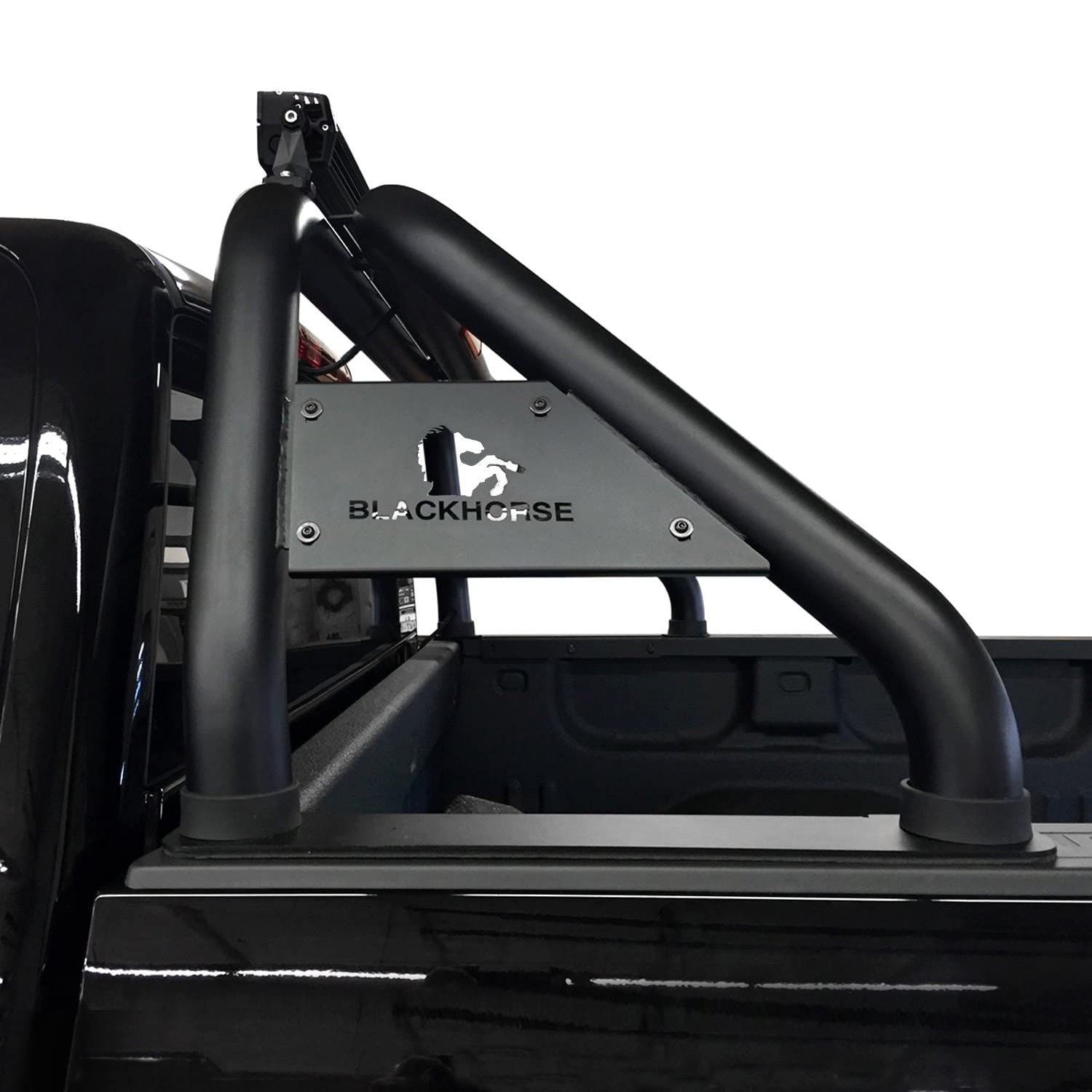 Roll Bar Universal for 1/2 Ton Trucks Compatible with GMC-Ford-Dodge-Toyota- Black Classic Roll Bar-RB001BK-KIT