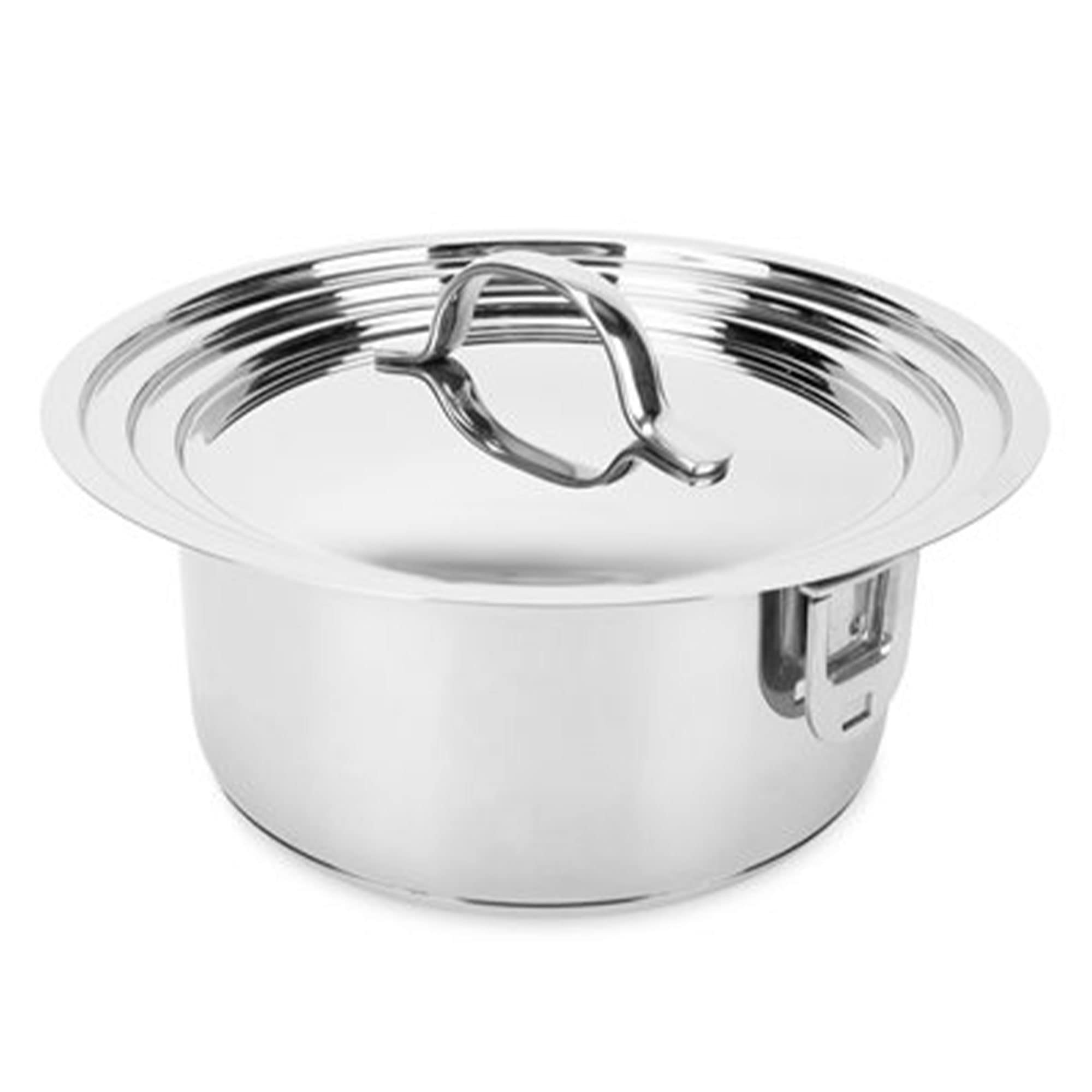 10 Pc Set Camco Mfg Nesting Stainless Steel Cookware