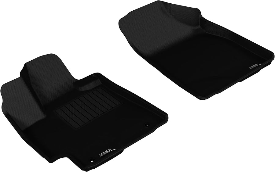 Kagu 3D MAXpider Custom Fit Floor Mat (Black) Compatible with Toyota Highlander Gas 2008-2013 - R1