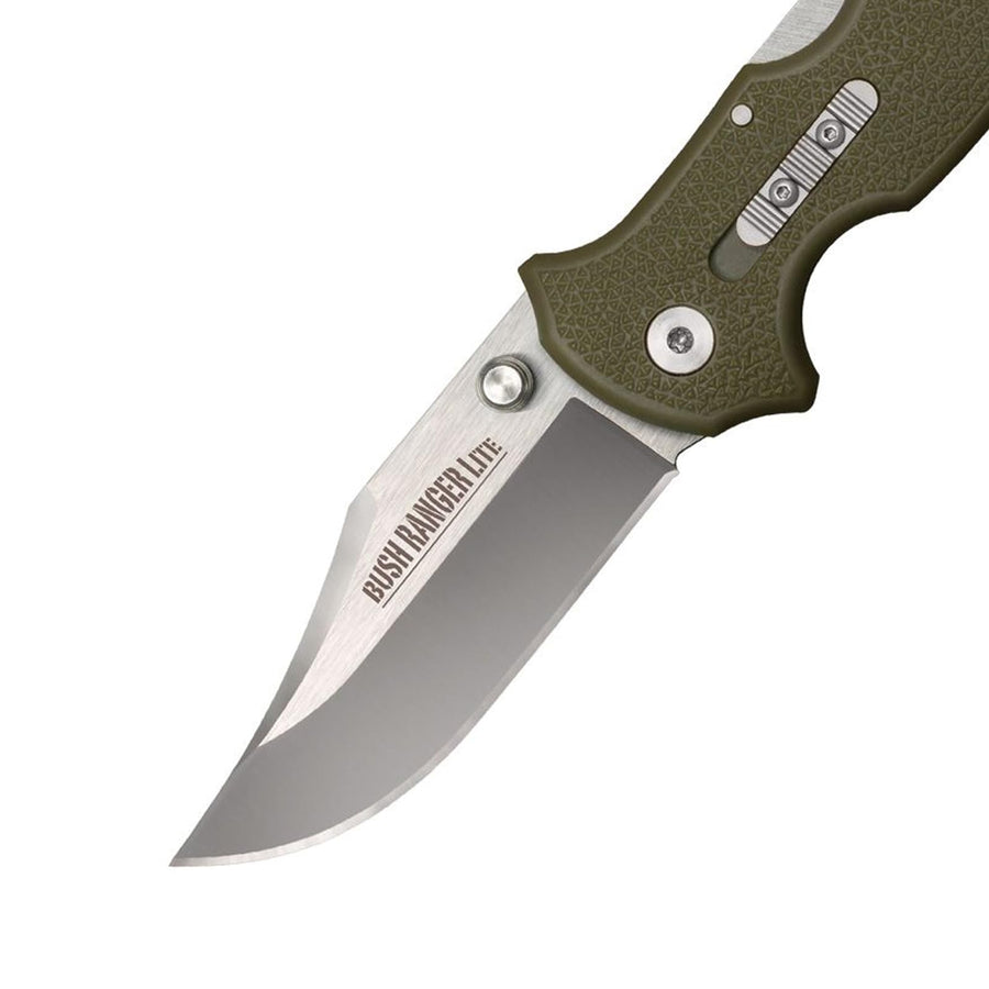 Bush Ranger Lite Cold Steel 3.5" 8Cr13MoV Blade 4.875" GFN Handle Everyday Carry Hunting Folding Knife w/Rocker Lock - Boxed
