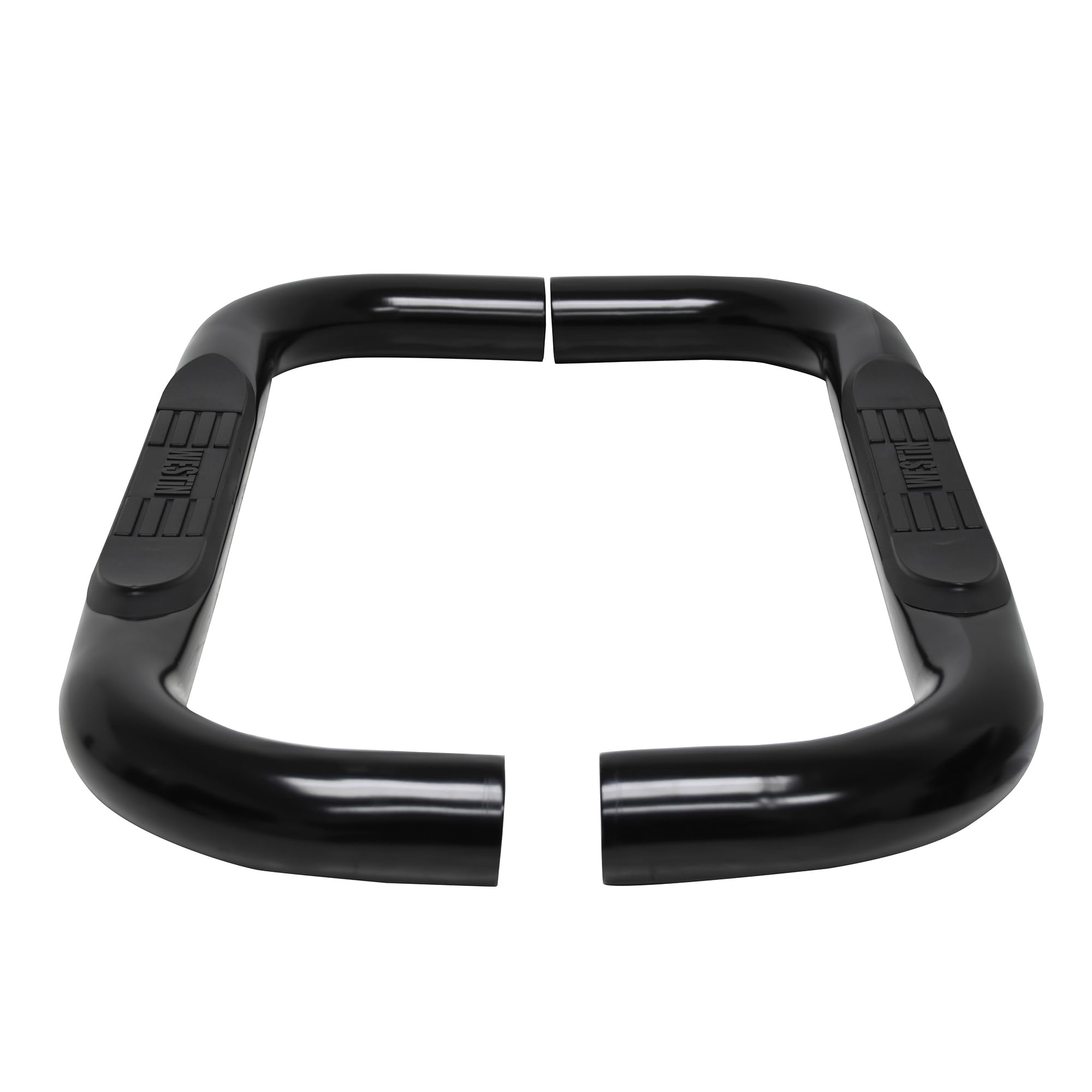 Westin E-Series 23-4115 3 Round Nerf Bars fits 2019-2025 Silverado Sierra 1500 Standard Cab Black Pair