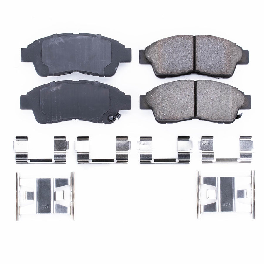 Power Stop Brake Kit Front For Ford Explorer 1995-01 |Ranger 1995-02 |Mazda B2300 1995-97 |B2300 2001-03 |B2500 1998-01 |Mazda B3000 1995-03 - Ceramic Brake Pads With Installation Hardware, 17-652