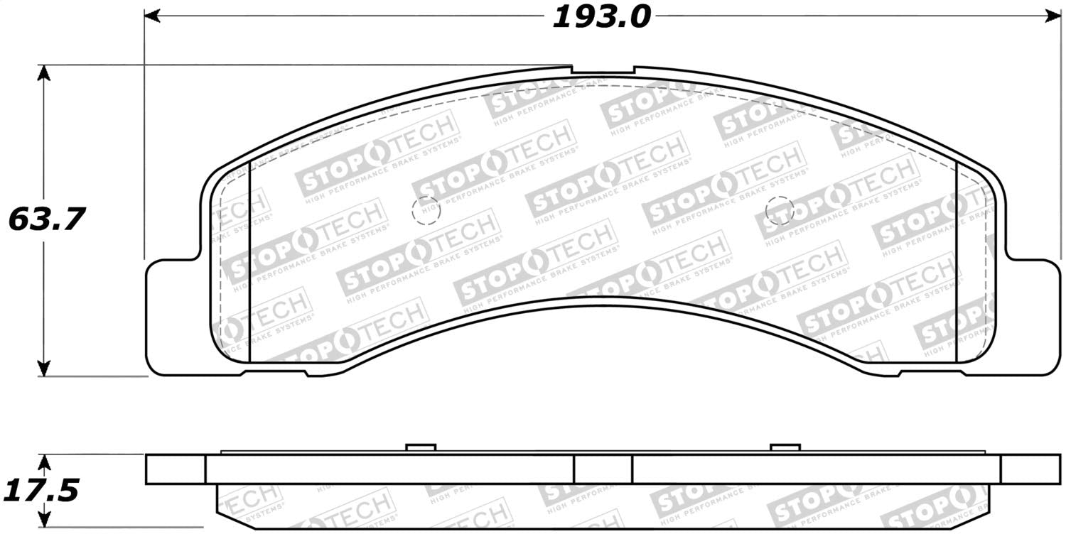 Front StopTech 308.07560 Brake Pads with Shims and Hardware Street