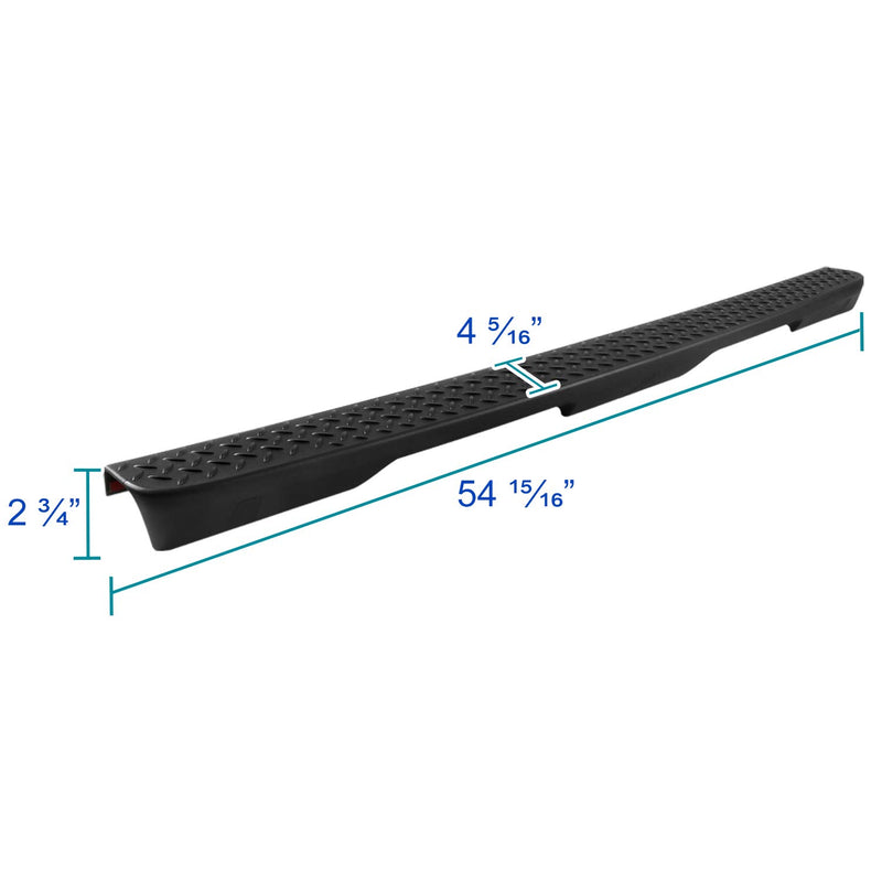 Spec-D Tuning ABS Black Tailgate Moulding Spoiler Cover Compatible with 2004-2012 Chevy Colorado GMC Canyon