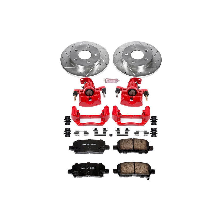 Power Stop 1-Click Performance Brake Kit with Caliper For Pontiac Grand Prix KC1602 2004-2005 [Model Specific]