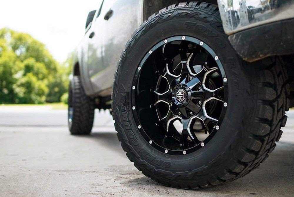 Warrior Mayhem 8015 Black Wheel with Milled Spokes (20x9"/8x180mm)