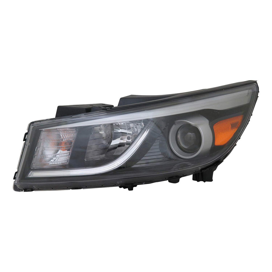 Left TYC Headlight Assembly Compatible with 2015-2018 Kia Sedona