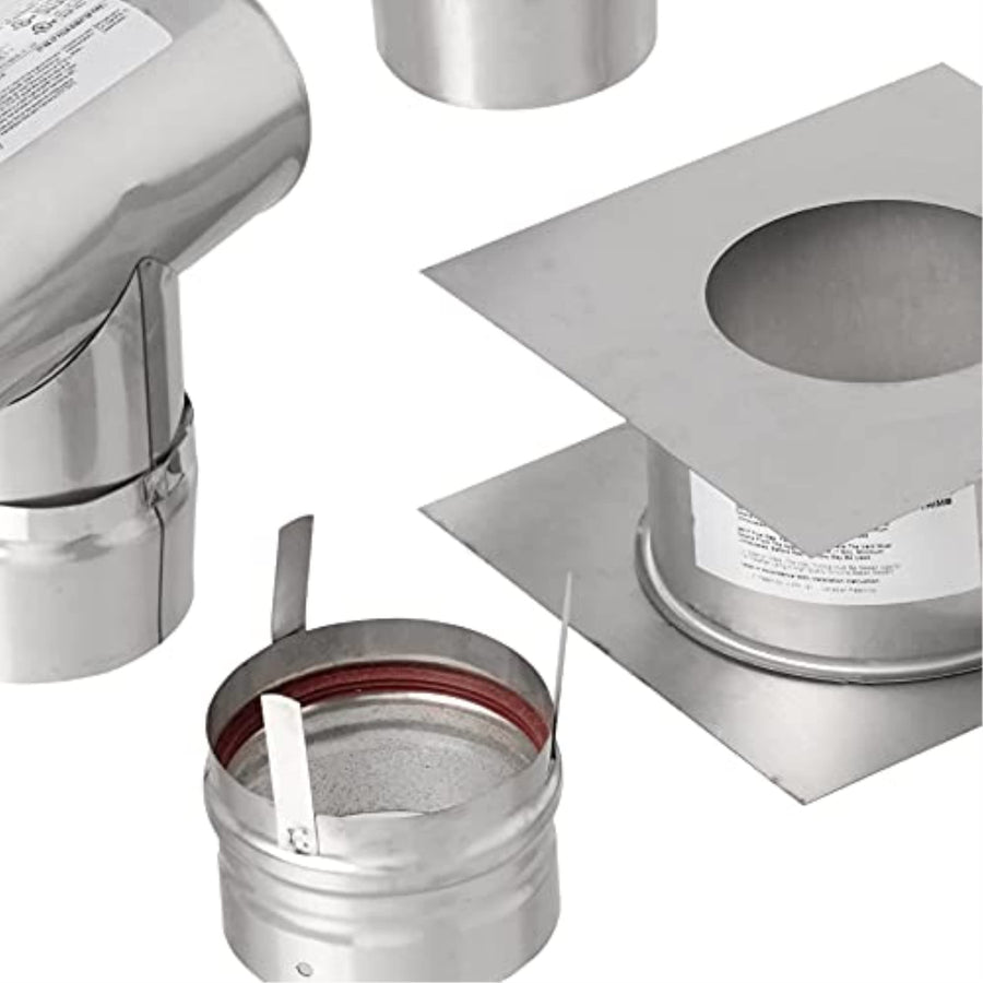 4 inch Mr. Heater Stainless Steel Horizontal Vent Kit for Big Maxx MHU50 and MHU80 Unit Heaters, One Size, Metal
