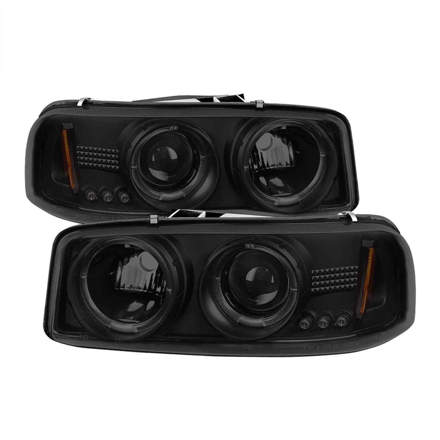 Black/Smoked Spyder Auto 5078292 LED Halo Projector Headlights