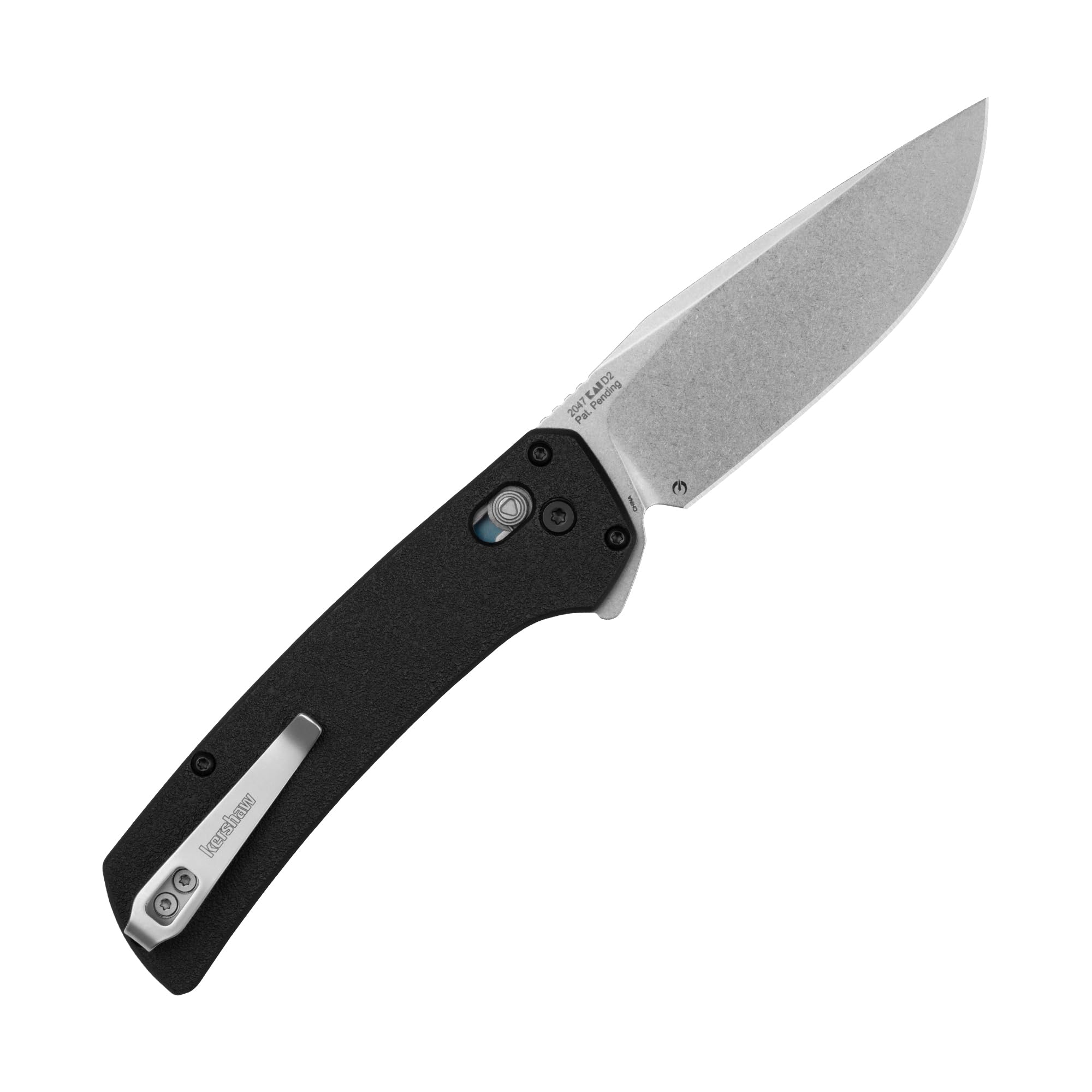 Kershaw Folding Layup Pocket Knife, 3.4 inch D2 Steel Blade, Duralock Locking Mechanism, Pocketclip