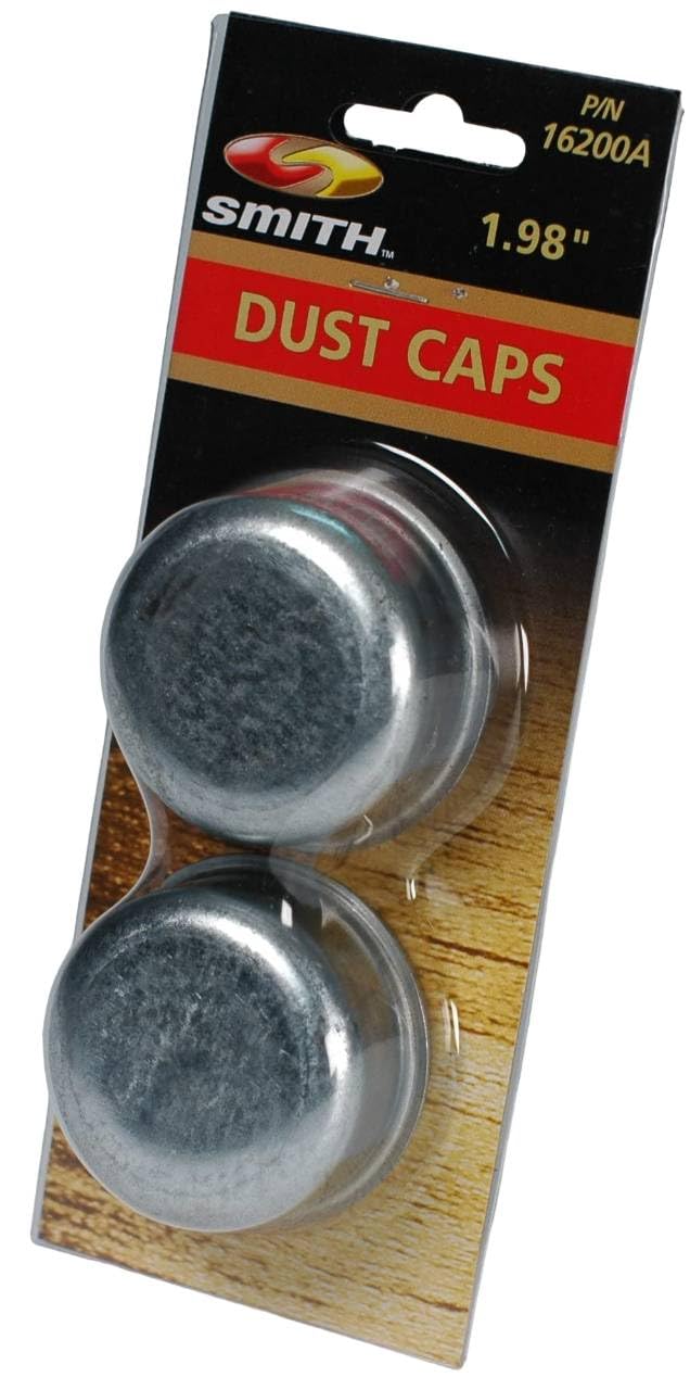 Trailer CE Smith 16200A Dust Caps - Fit 1.98" Hub ID - Boating Hardware Replacement Parts - Silver