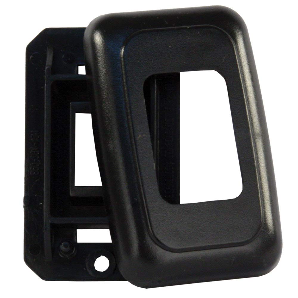 Single Switch Base and Face Plate JR Products 12305 Black
