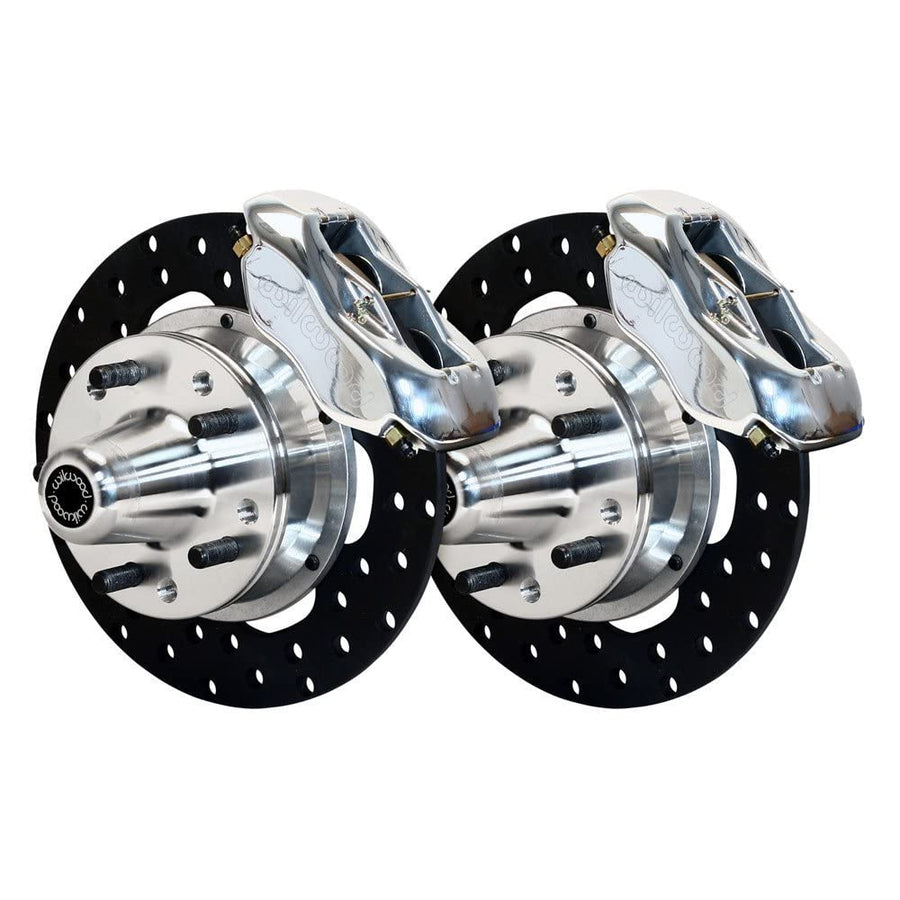 Drilled FDLI Front Drag Kit, Polished