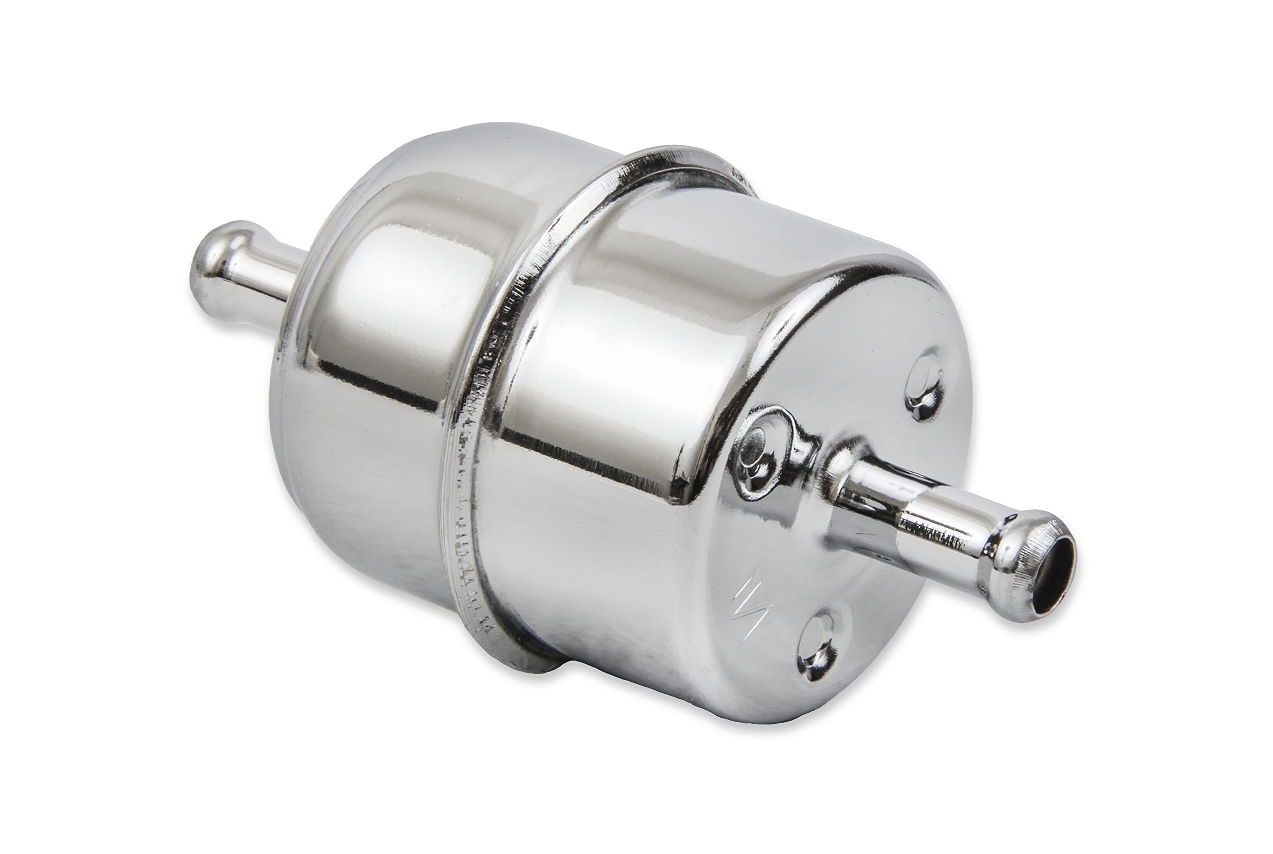 Chrome Mr. Gasket 9745 Fuel Filter - Fits 5/16 Inch Hose