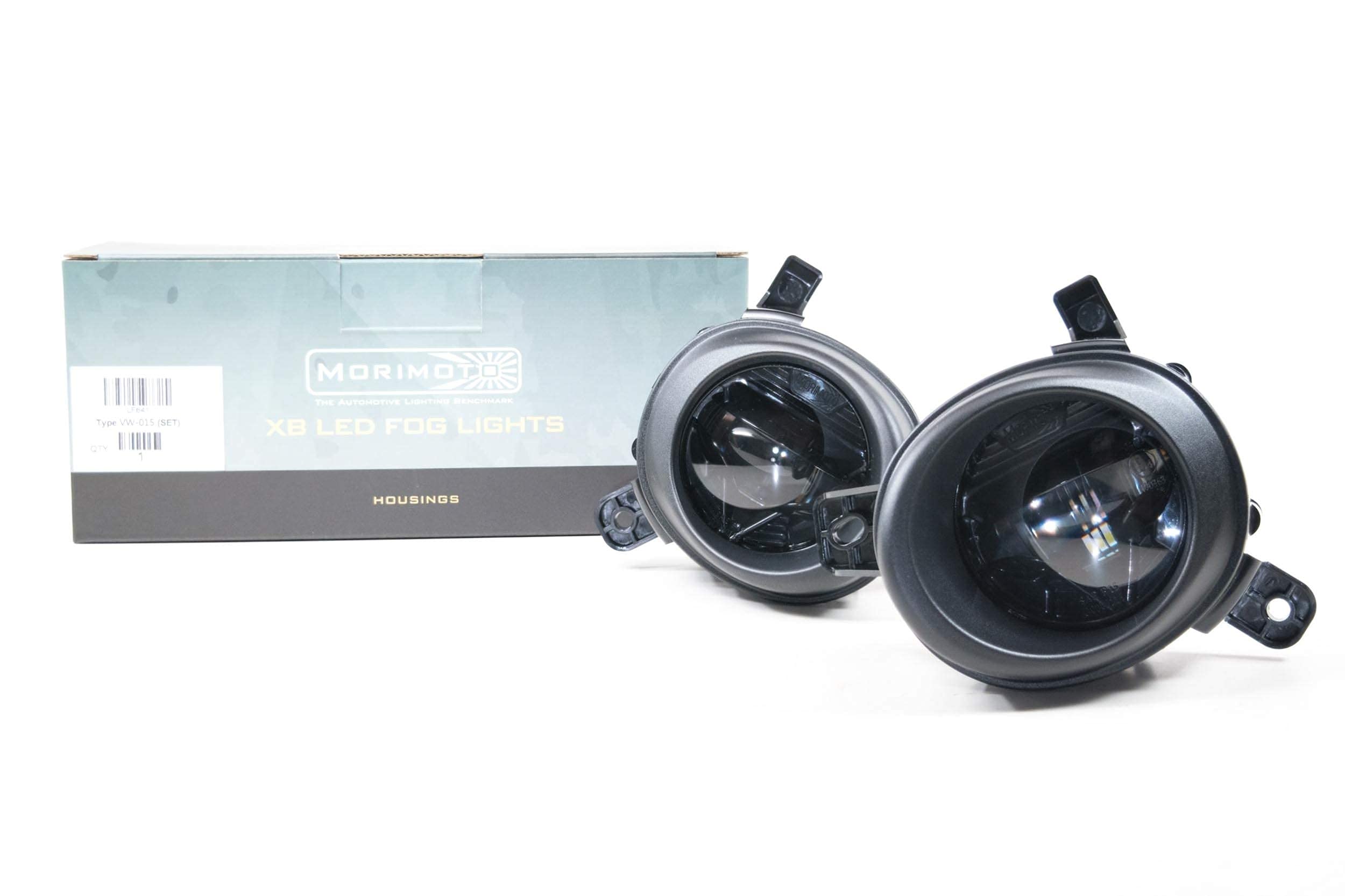 Morimoto Foglight Housing LED, DOT Approved Projector Foglight Assembly, fits Audi & VW, UV Resistant, 10 Year Warranty, Plug and Play Replacement for OEM Part Number: 8T0941699, 8T094100 (1x LF641)